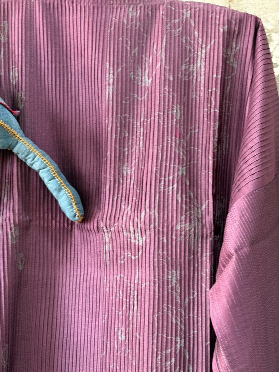 Chanderi - Print and Tucks - Image 2