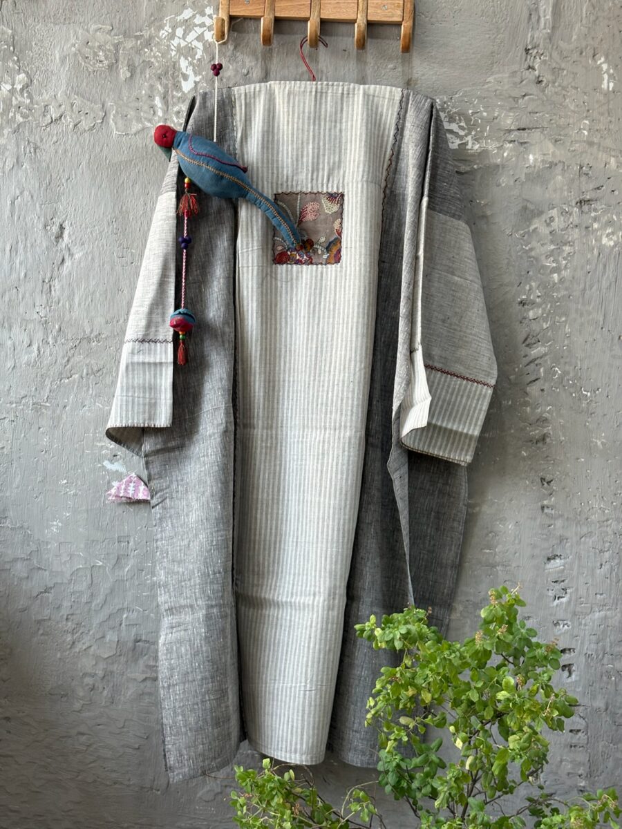 Handloom Cotton - Hand-joined Hand-embroidered - Image 4