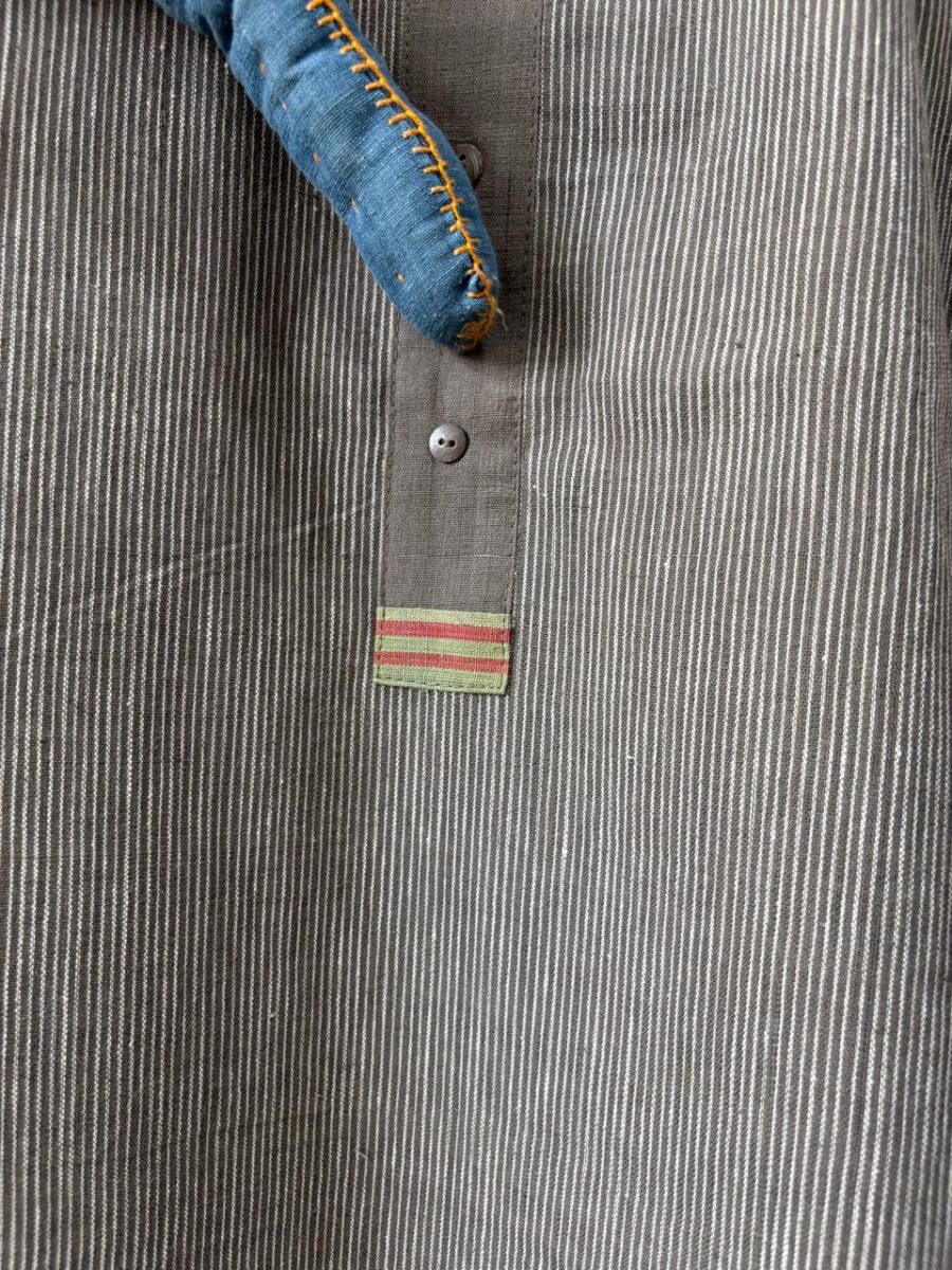 Cotton Handloom - Appliquéd, Embroidered and Textured - Image 3
