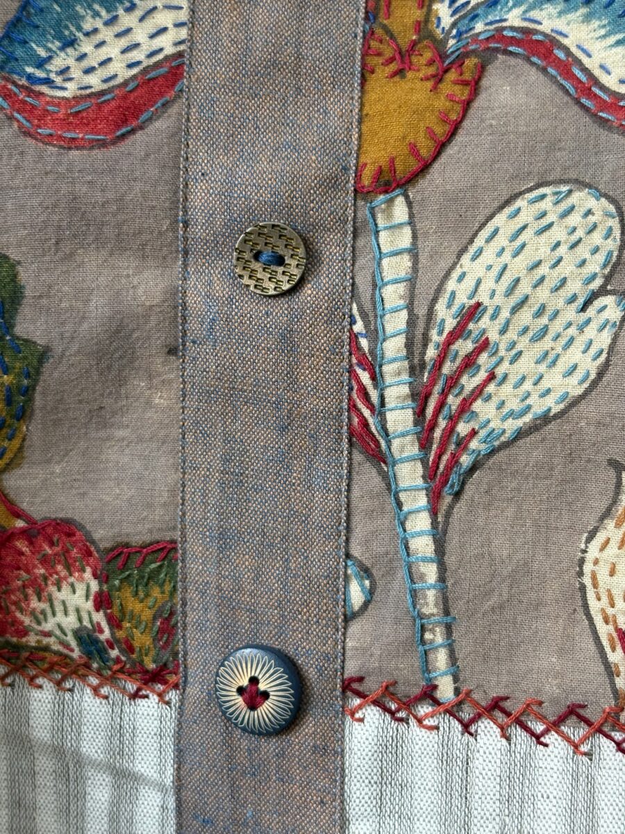 Handloom Cotton - Hand-joined Hand-embroidered - Image 3