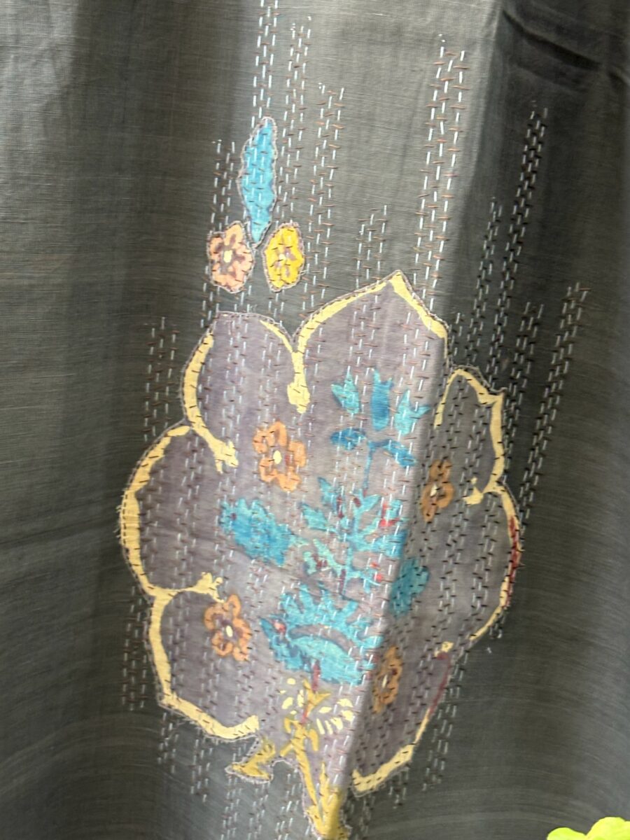 Cotton Handloom - Kalamkari, Appliquéd and Hand Embroidered - Image 2