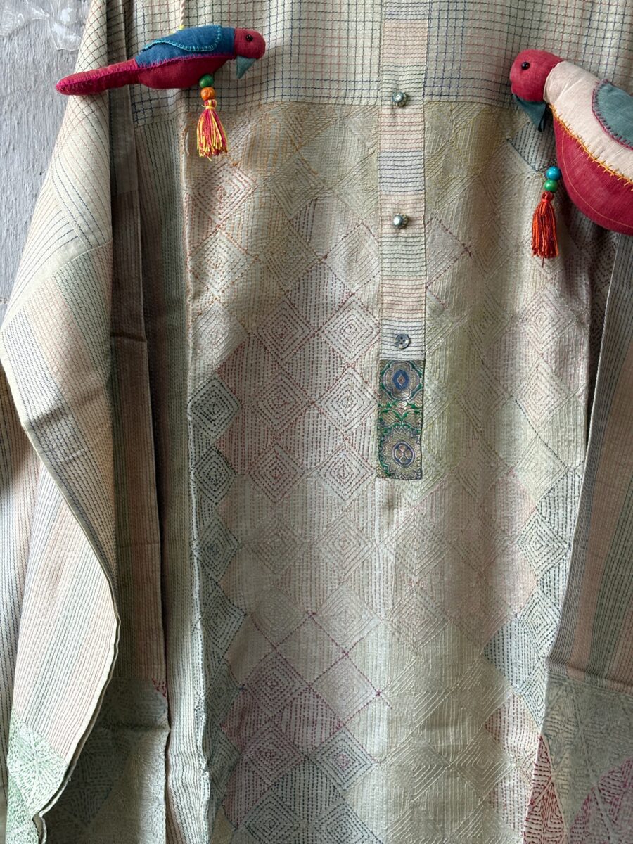 Tussar - Kantha and Textured - Image 2