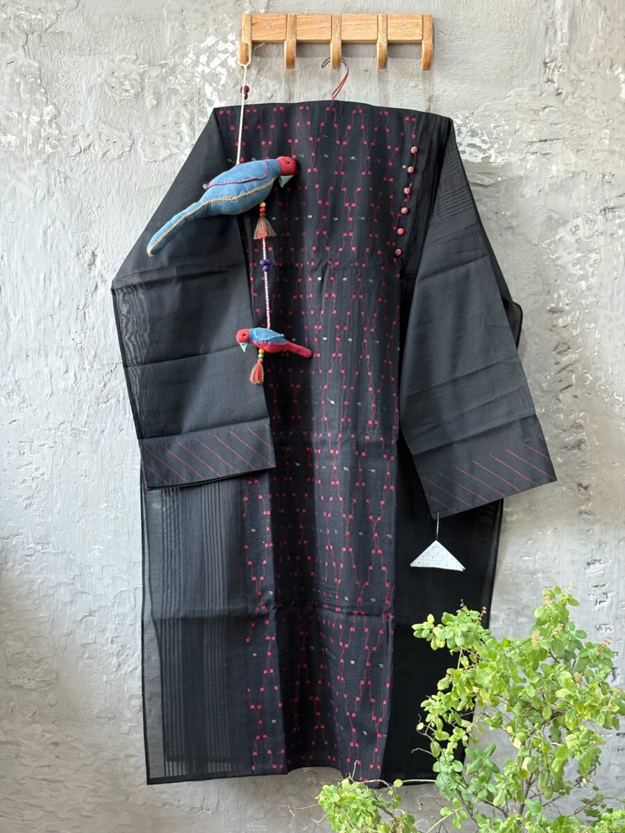 Chanderi - Dhakai and Pintucks
